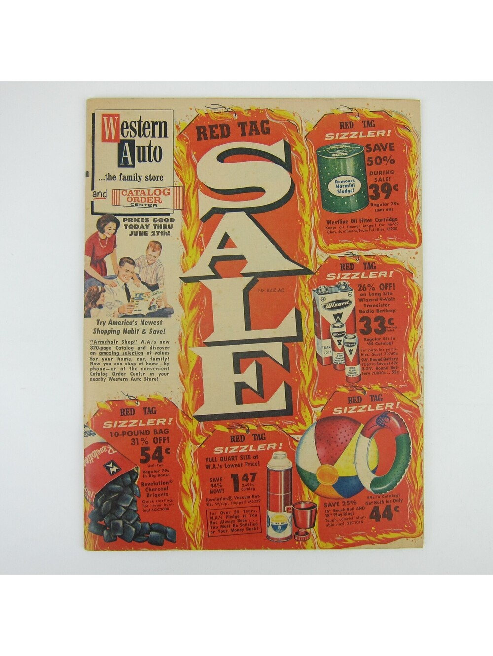 Western Auto Sale Catalog Summer June Vintage 1946 BBQ Swimming Pool Bikes Cars